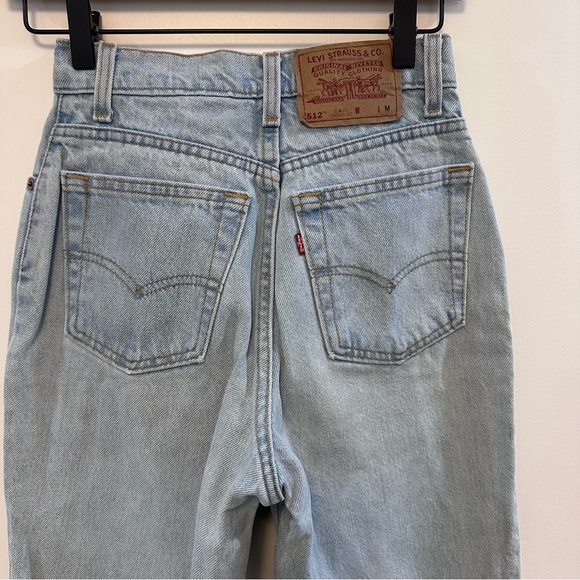 LEVI’S vintage 90's Levi's 512 Slim Tapered Leg Jeans high waisted size 25 - Picture 7 of 12
